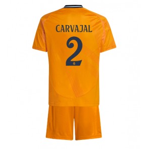 Real Madrid Daniel Carvajal #2 Gostujuci Dres za Dječji 2024-25 Kratak Rukavima (+ kratke hlače)